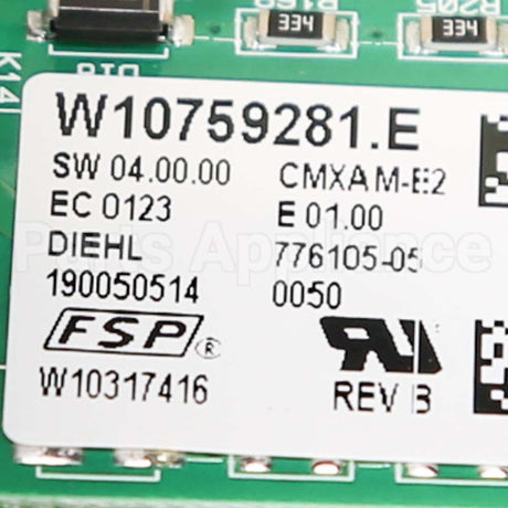 W10884488 Whirlpool Cntrl-Elec