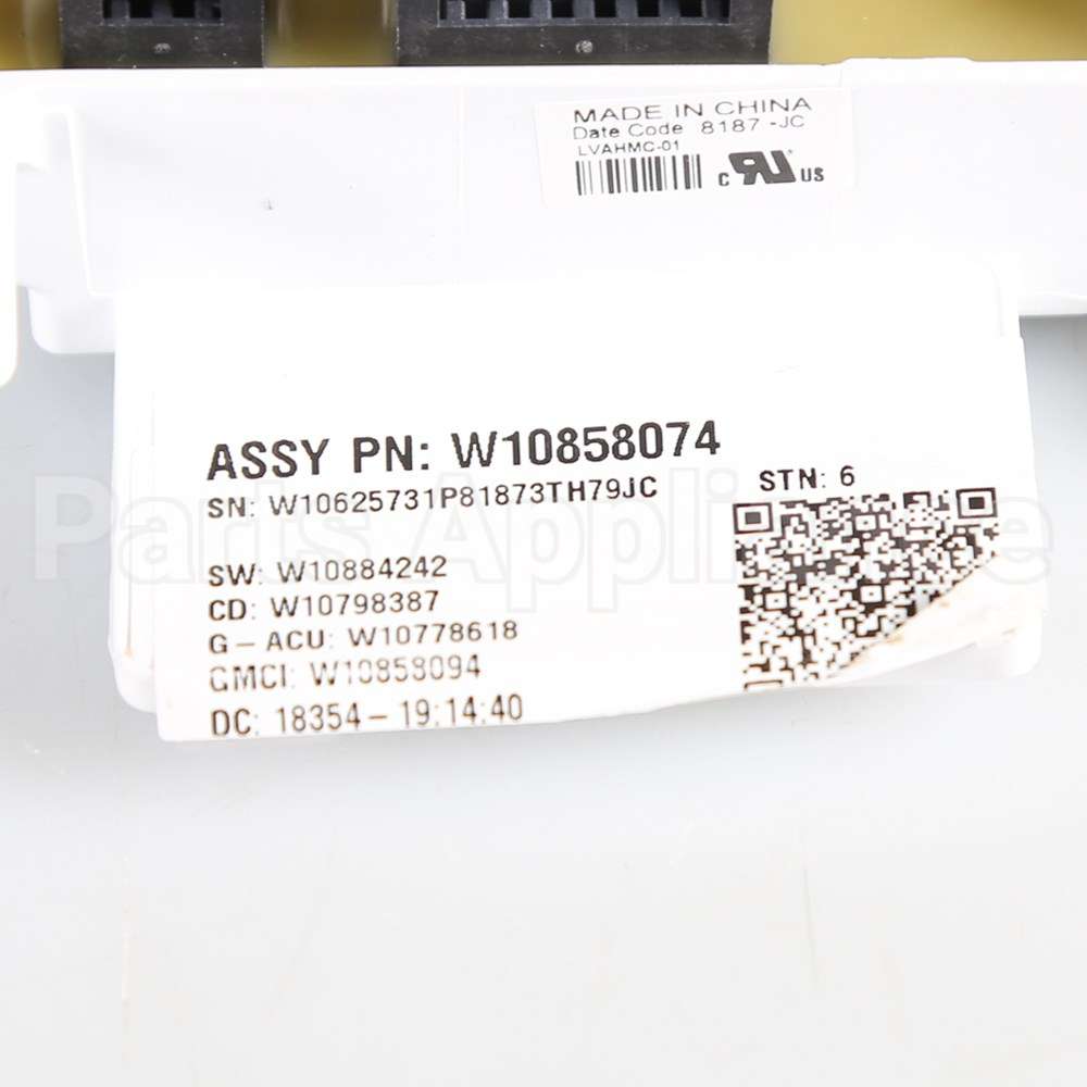 W10916649 Whirlpool Cntrl-Elec