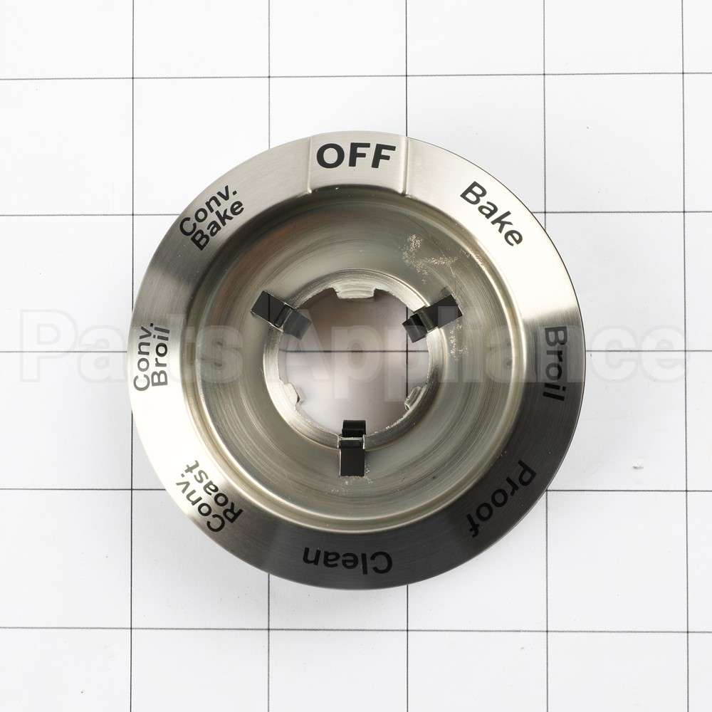 WB03X31779 GE Brushed Ss Range Oven Knob Bezel