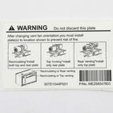 WB06X35395 GE Safety Cover