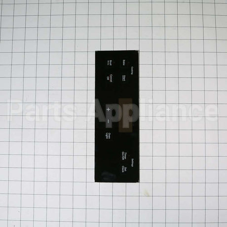 WB07X21373 GE Range Control Overlay - Black