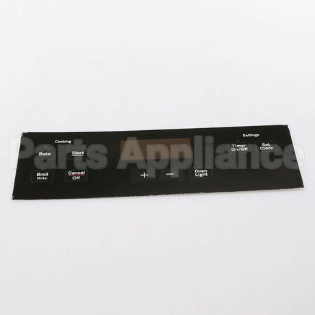 WB07X21373 GE Range Control Overlay - Black