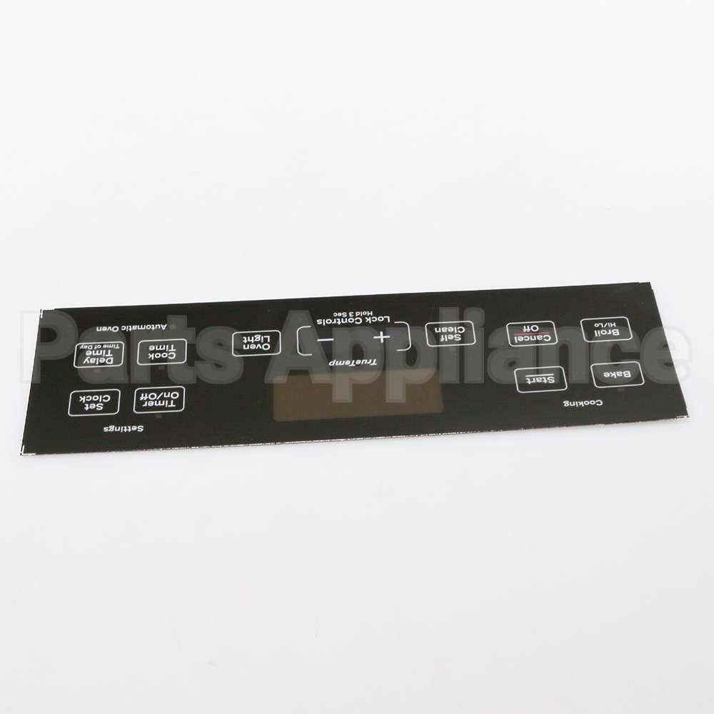 WB07X24620 GE Range Control Panel - Black