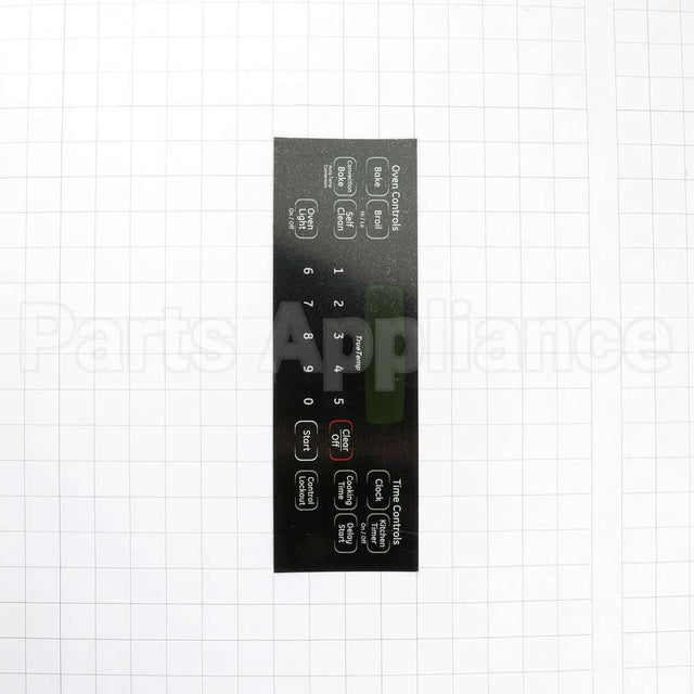 WB27K10407 GE Range Faceplate