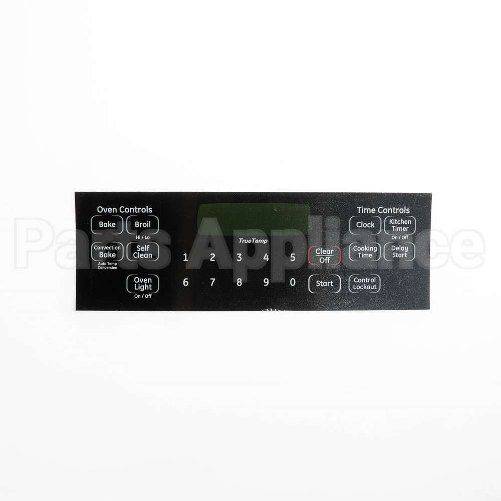 WB27K10407 GE Range Faceplate