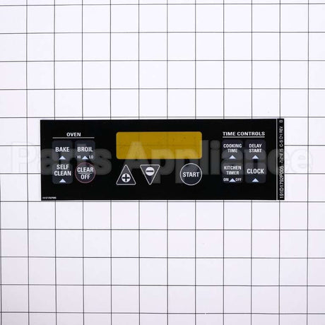 WB27K5337 GE Clock Plate-Black