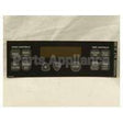 WB27T10587 GE Faceplate Graphics Asm