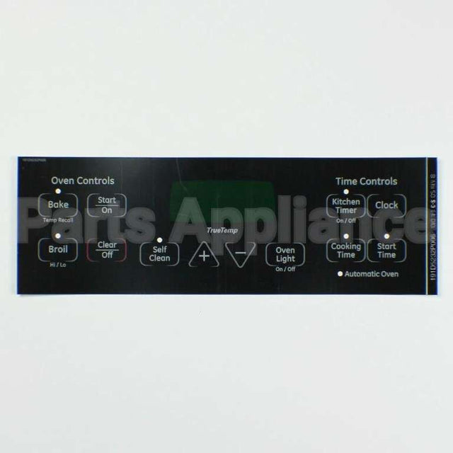 WB27T11005 GE Faceplate Graphics (Bk)