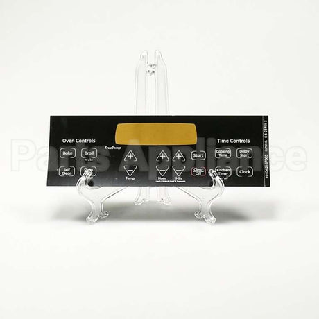 WB27T11229 GE Range Electronic Control Overlay - Black