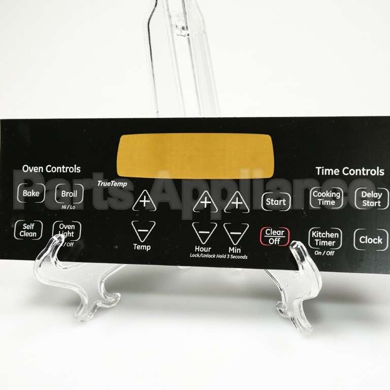WB27T11229 GE Range Electronic Control Overlay - Black