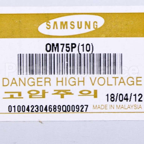 WB27X10735 GE Magnetron Asm