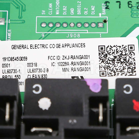 WB27X28580 GE Oven Control And Overlay Asm