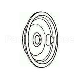 WB32X106 GE Electric Range 8 Chrome Burner Bowl