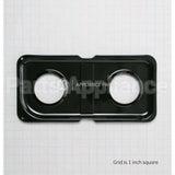 WB34K10010 GE Burner Pan, Left (Bk)