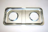 WB34K10013 GE Range Double Drip Pan - Right Side; Gray