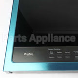 WB56X26203 GE Microwave Door - Black & Stainless Steel