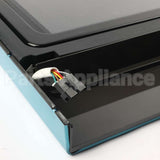 WB56X26203 GE Microwave Door - Black & Stainless Steel