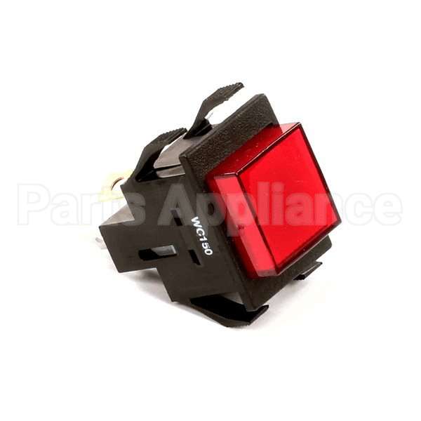 WC-150 Compatible Curtis Switch, Pushbutton (Red) 120V