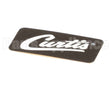 WC-38198 Wilbur Curtis Label, Cover-Up Black W/Curtis