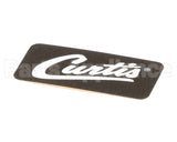 WC-38198 Wilbur Curtis Label, Cover-Up Black W/Curtis