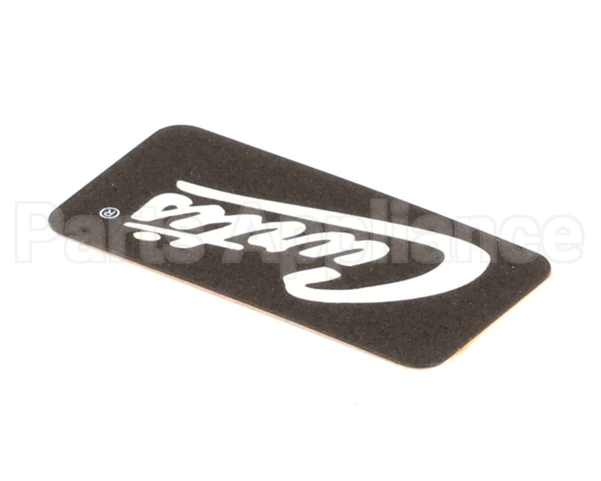 WC-38198 Wilbur Curtis Label, Cover-Up Black W/Curtis