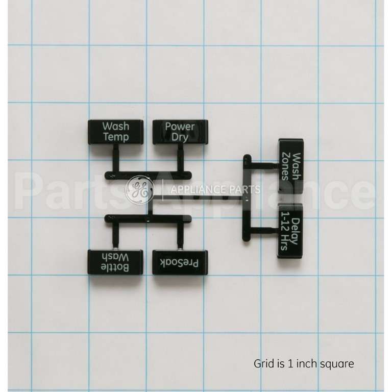 WD09X20233 GE Button And Graphics Asm