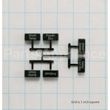 WD09X20233 GE Button And Graphics Asm