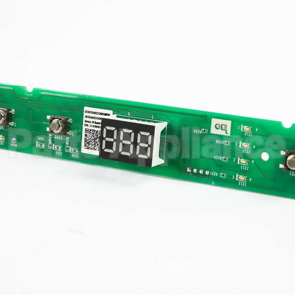 WD21X26778 GE Configured Service 8 Butons Ui Board