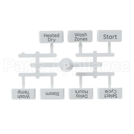 WD34X11833 GE Button And Graphics Asm
