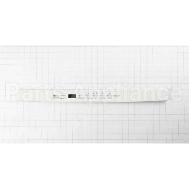 WD34X26481 GE White Console Cover And Graphic Asm