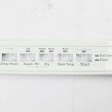 WD34X26481 GE White Console Cover And Graphic Asm