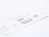 WD34X27904 GE White Control Panel Overlay