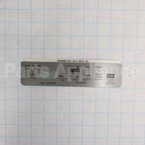 WD34X29863 GE Gray Control Panel Overlay