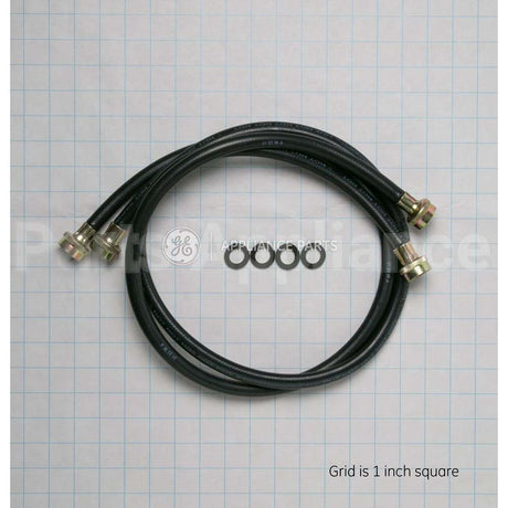 WH41X10207 GE 2 Pk Rubber Inlt Hose 4'