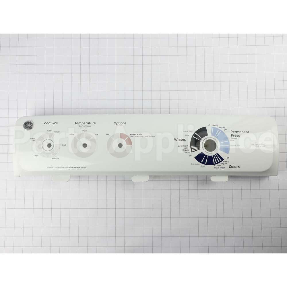 WH42X22721 GE Washing Machine Backsplash