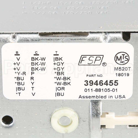WP3946455 Whirlpool Timer