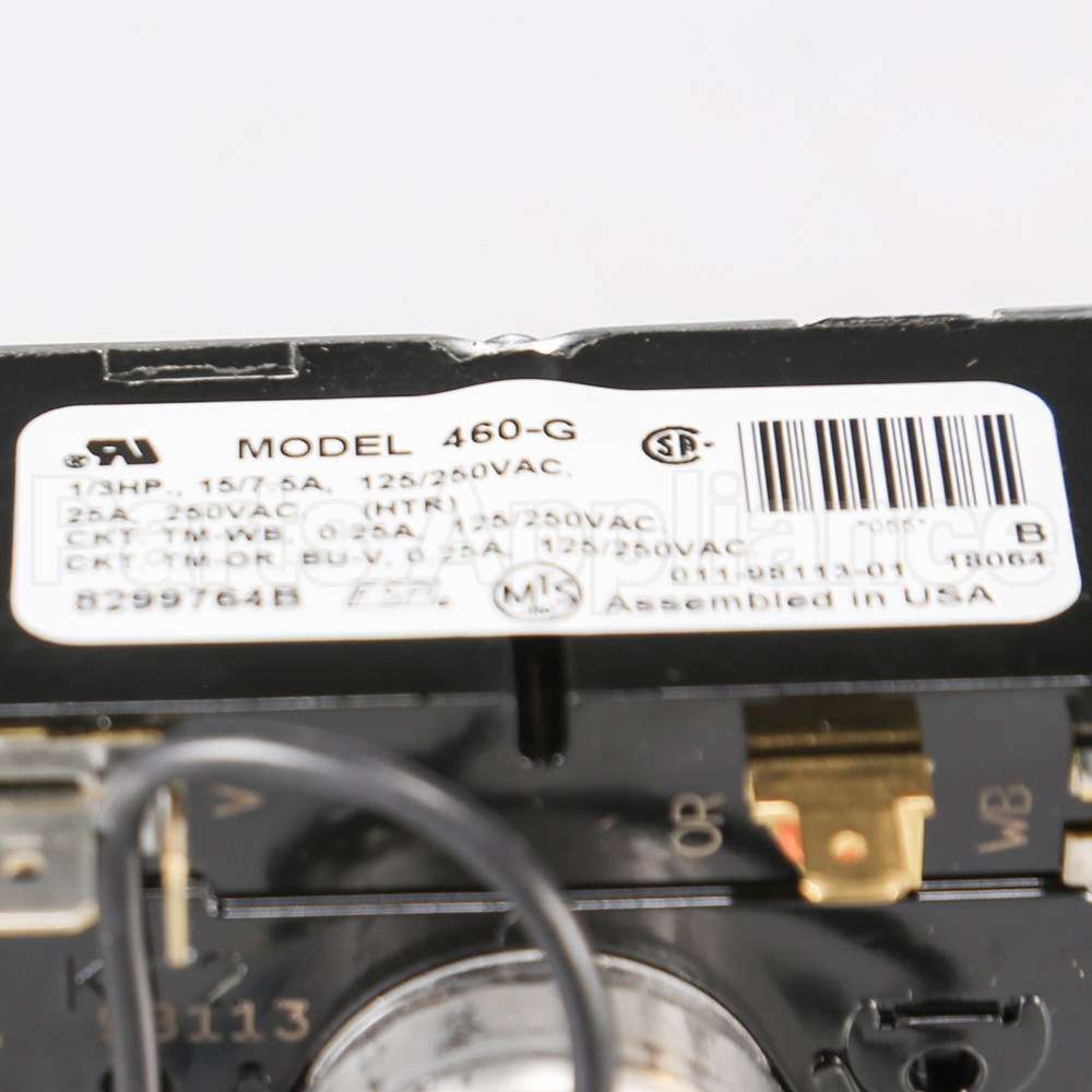 WP8299764 Whirlpool Timer