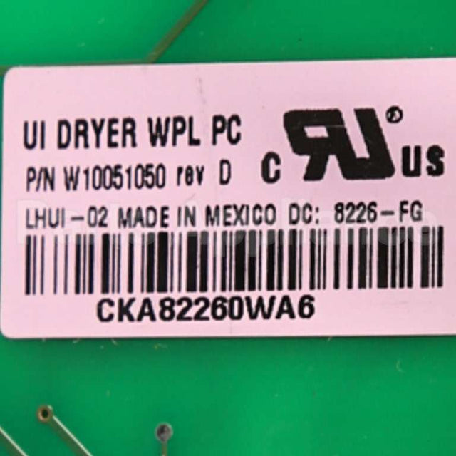 WP8571920 Whirlpool Cntrl-Elec
