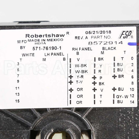 WP8572914 Whirlpool Timer
