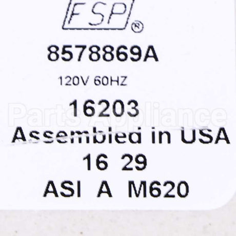 WP8578869 Whirlpool Timer