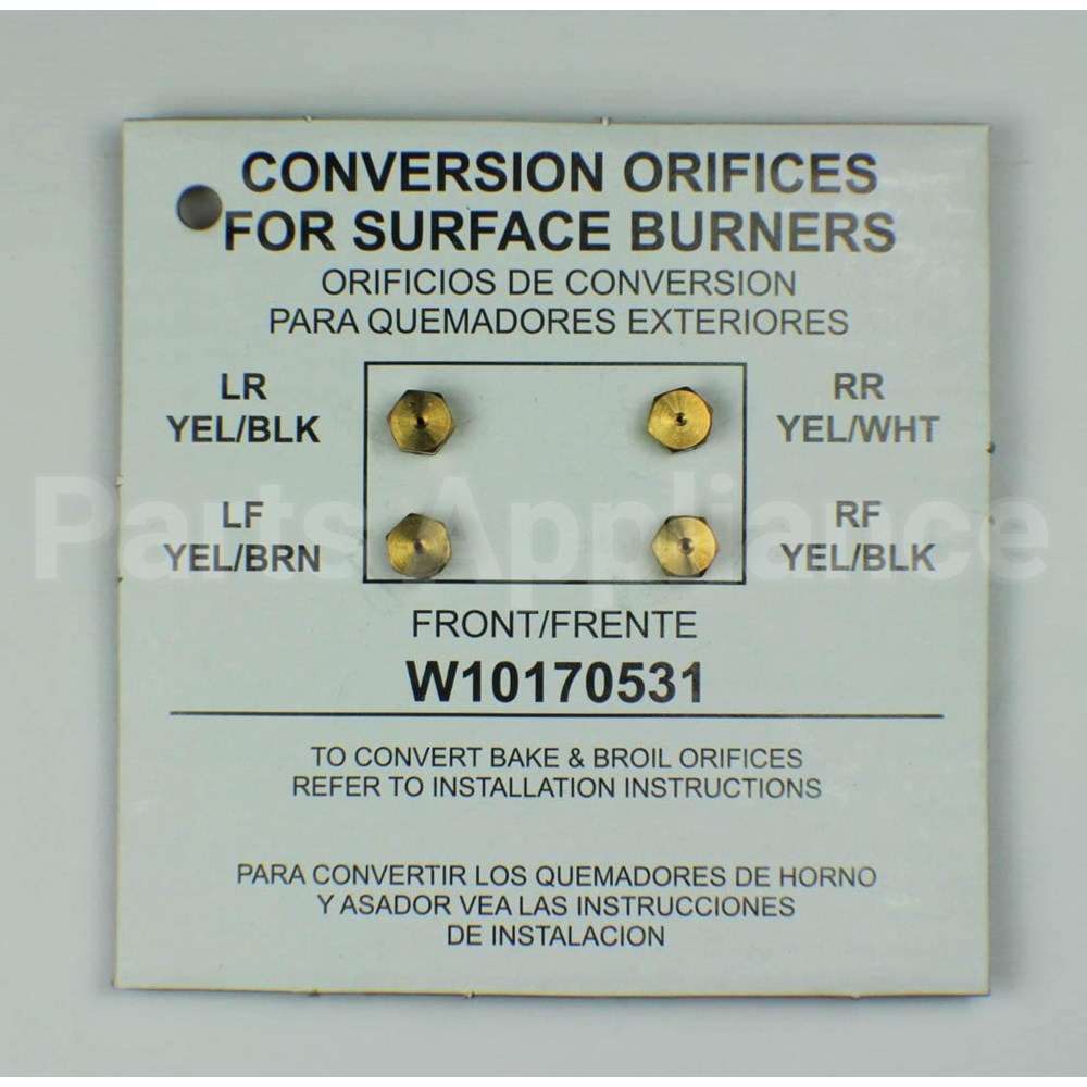 WPW10170531 Whirlpool Spud-Orfce