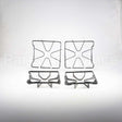 WPW10268483 Whirlpool Stove Oven Range 4 Piece Black Grate Kit