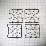 WPW10268483 Whirlpool Stove Oven Range 4 Piece Black Grate Kit