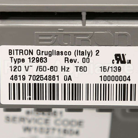 WPW10271604 Whirlpool Cntrl-Elec