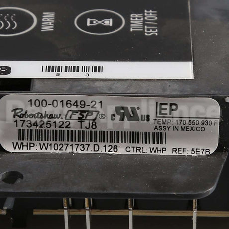 WPW10271737 Whirlpool Cntrl-Elec