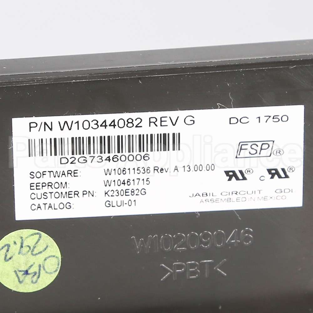 WPW10344082 Whirlpool Cntrl-Elec