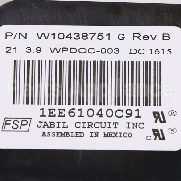 WPW10438751 Whirlpool Cntrl-Elec