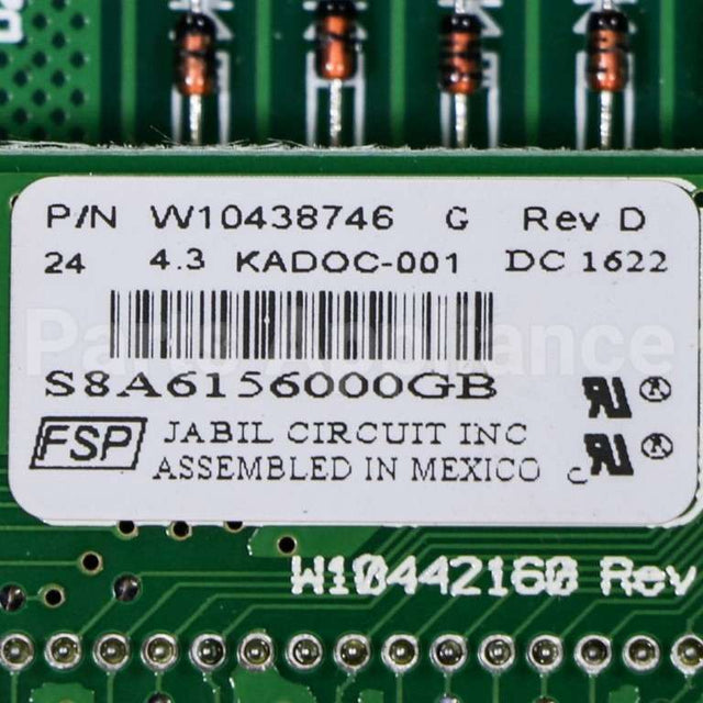 WPW10438752 Whirlpool Cntrl-Elec
