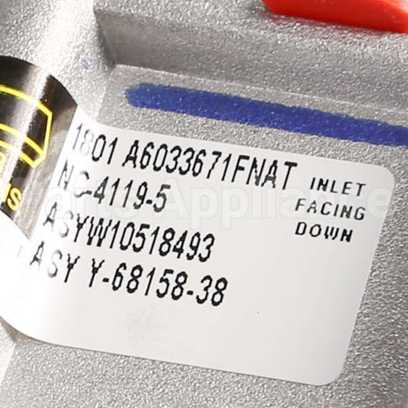 WPW10518493 Whirlpool Valve-Gas