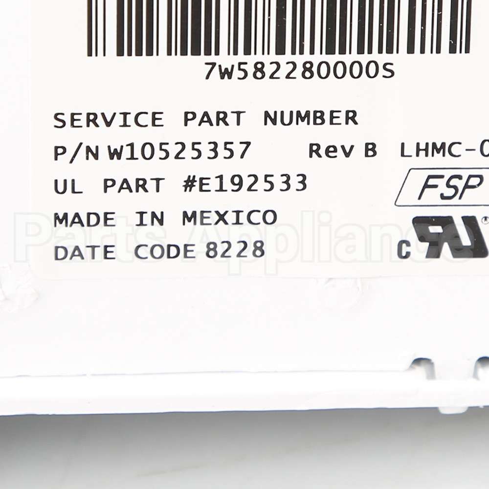 WPW10525357 Whirlpool Cntrl-Elec